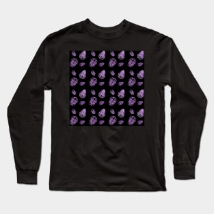 Purple Trilobites Pattern Long Sleeve T-Shirt